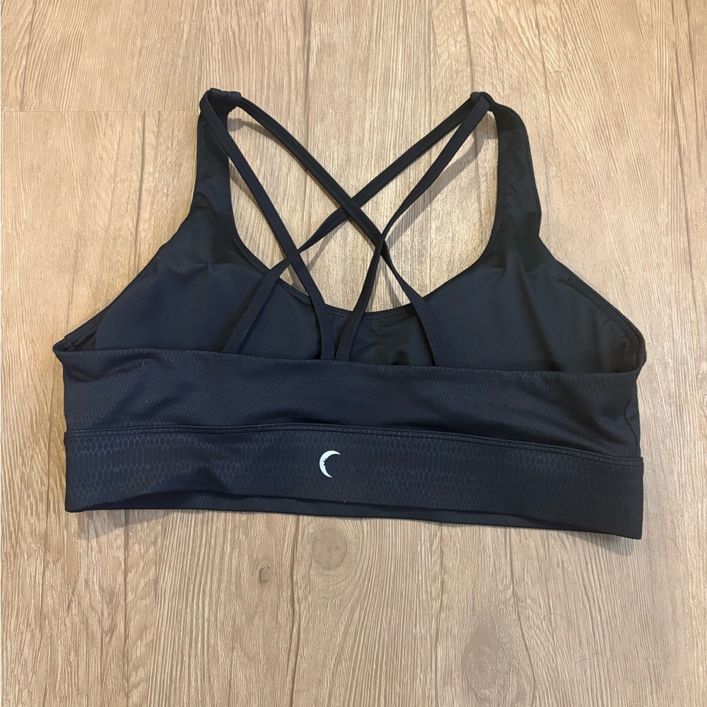 Black Strappy Zyia Sports Bra - Picture 2 of 3